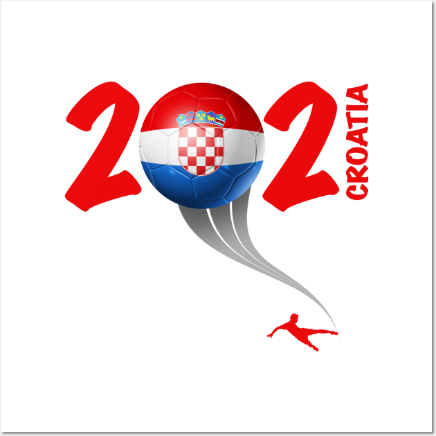 Croatia Euro Soccer 2021 Wall Art by DesignOfNations